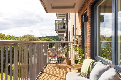 Balkong eller utsiktsbild