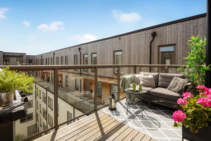 Balkong eller utsiktsbild