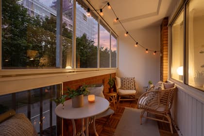 Balkong eller utsiktsbild