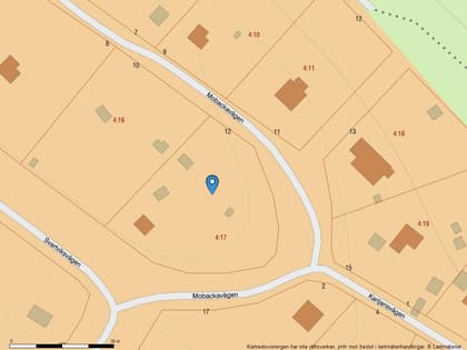 Illustrerad karta över fastigheten eller området