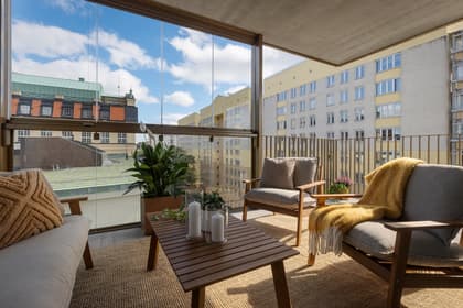 Balkong eller utsiktsbild