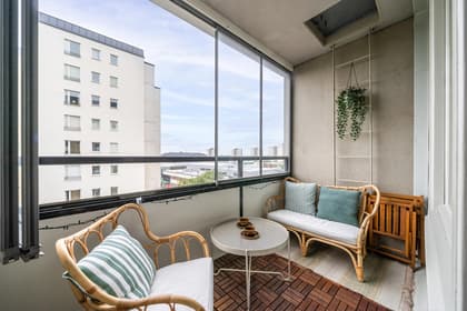 Balkong eller utsiktsbild