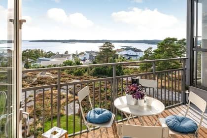 Balkong eller utsiktsbild