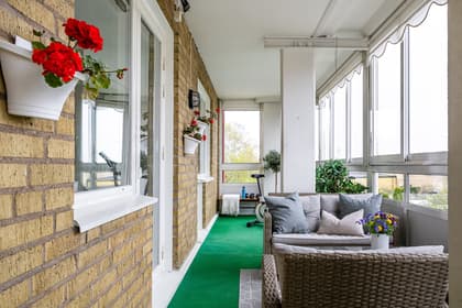 Balkong eller utsiktsbild