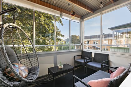 Balkong eller utsiktsbild