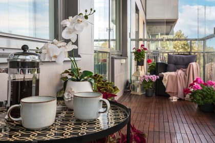 Balkong eller utsiktsbild