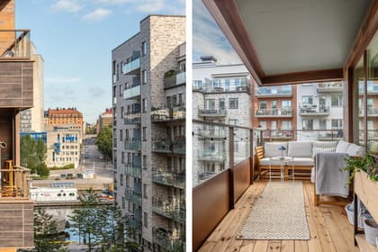 Balkong eller utsiktsbild