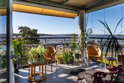 Balkong eller utsiktsbild