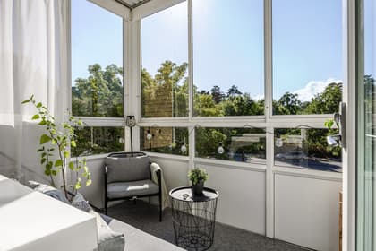 Balkong eller utsiktsbild