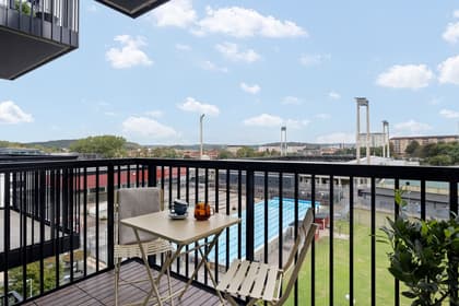 Balkong eller utsiktsbild