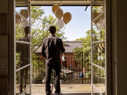 Balkong eller utsiktsbild