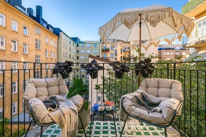 Balkong eller utsiktsbild