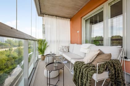 Balkong eller utsiktsbild