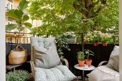 Balkong eller utsiktsbild