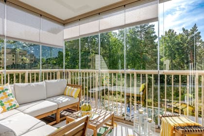 Balkong eller utsiktsbild