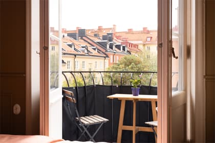 Balkong eller utsiktsbild