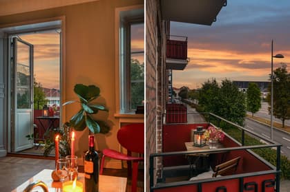 Balkong eller utsiktsbild