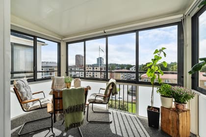 Balkong eller utsiktsbild