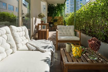 Balkong eller utsiktsbild