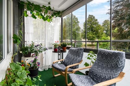 Balkong eller utsiktsbild