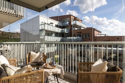 Balkong eller utsiktsbild