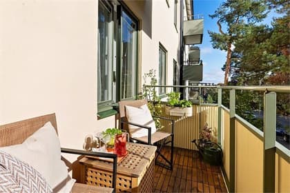 Balkong eller utsiktsbild