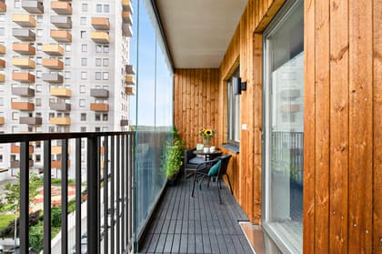 Balkong eller utsiktsbild