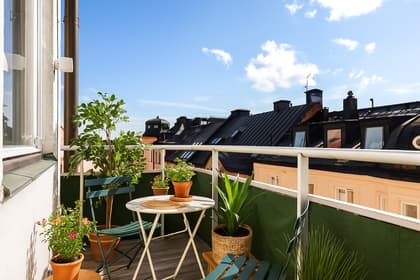 Balkong eller utsiktsbild