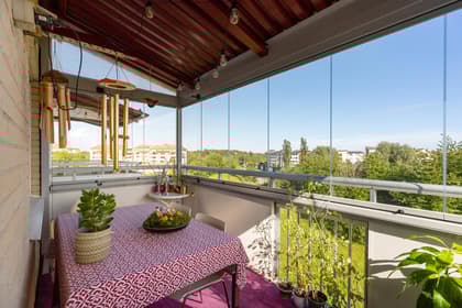 Balkong eller utsiktsbild