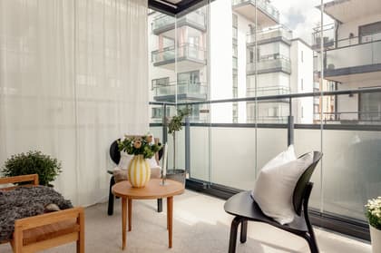 Balkong eller utsiktsbild