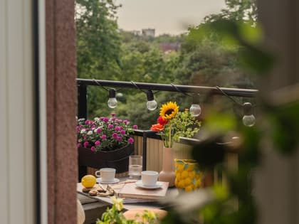 Balkong eller utsiktsbild