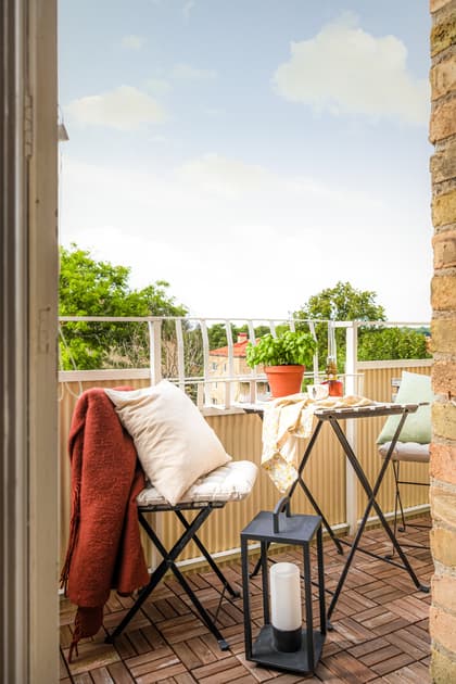 Balkong eller utsiktsbild