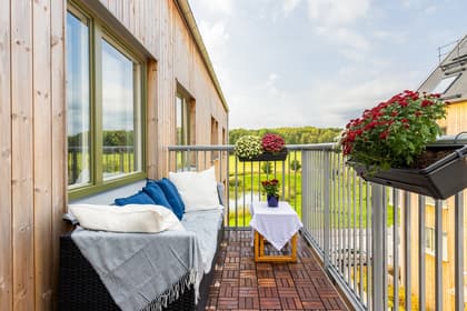 Balkong eller utsiktsbild