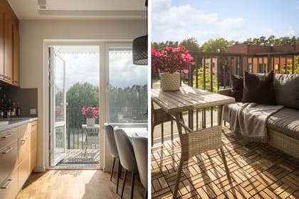 Balkong eller utsiktsbild