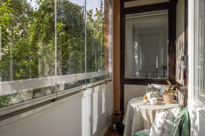 Balkong eller utsiktsbild