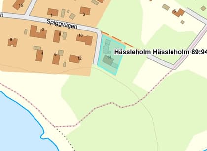 Illustrerad karta över fastigheten eller området