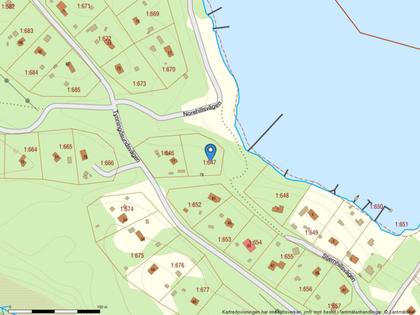 Illustrerad karta över fastigheten eller området