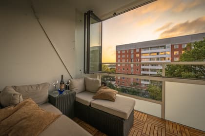 Balkong eller utsiktsbild