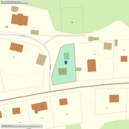 Illustrerad karta över fastigheten eller området