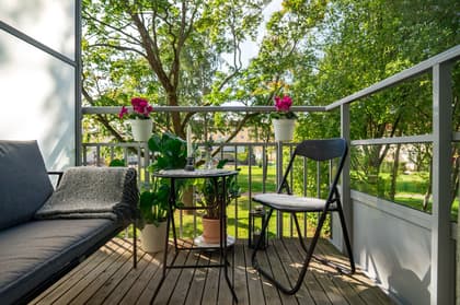 Balkong eller utsiktsbild