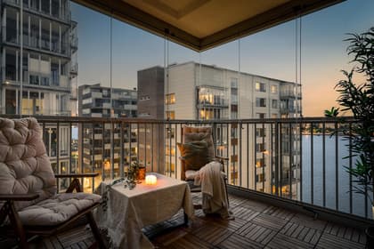 Balkong eller utsiktsbild