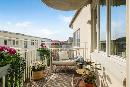 Balkong eller utsiktsbild