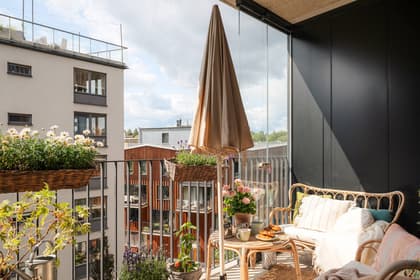 Balkong eller utsiktsbild