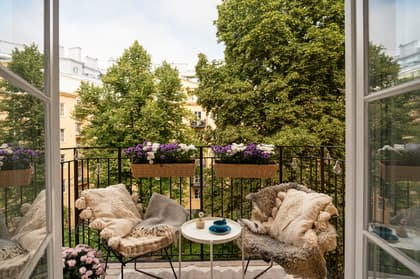 Balkong eller utsiktsbild