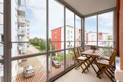 Balkong eller utsiktsbild