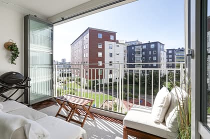 Balkong eller utsiktsbild