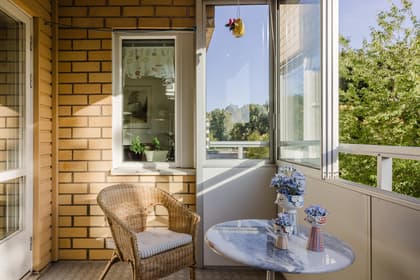 Balkong eller utsiktsbild