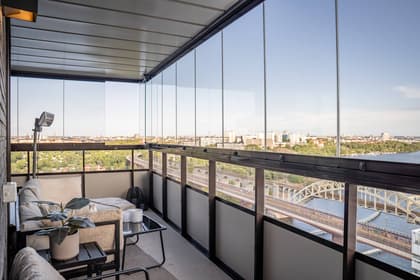 Balkong eller utsiktsbild