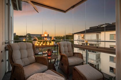 Balkong eller utsiktsbild