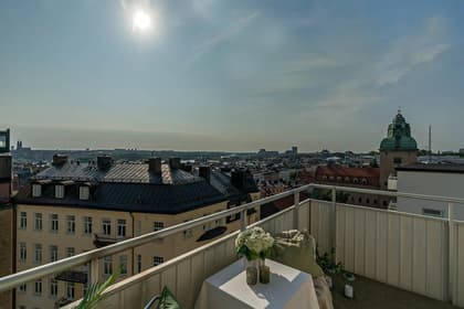 Balkong eller utsiktsbild